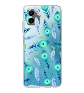 PrintiFy Vivo Y15s ile Uyumlu 1mm Slim Fit Nazar Boncuğu 3 Baskılı Şeffaf  Kılıf