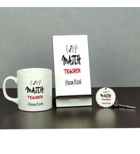 Math Teacher Üçlü Set (Kupa + Telefon Standı + Anahtarlık)