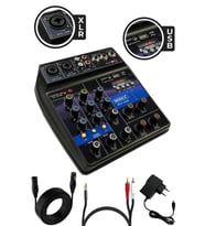 Midex MDX-999X Stüdyo Kayıt İçin Ses Kartlı +48V Phantomlu Kayıt Mikseri ( XLR Kablo + Rca Hediye)