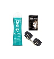 Durex Play Ekstra Hisset  Uyarıcılı Jel 50 ml + Siyah Deri El Kelepçesi + Hediye