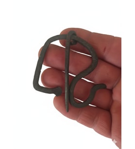El yapımı dövme demir yaka iğnesi broş (Metal)