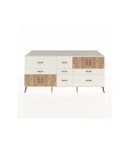 Kronos Konsol 3 Raflı 7 Çekmeceli 4 Kapaklı 220x59x99 Aytaşı-Çam/Aytaşı