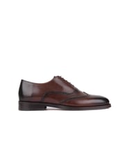 Shoetyle - Kahverengi Deri Bağcıklı Erkek Klasik Ayakkabı 250-450