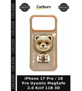 iPhone 17 Pro / 18 Pro Uyumlu MagSafe 2.0 Kılıf 11B 3D Mobil Koruma Cep Telefonu