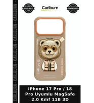 iPhone 17 Pro / 18 Pro Uyumlu MagSafe 2.0 Kılıf 11B 3D Mobil Koruma Cep Telefonu