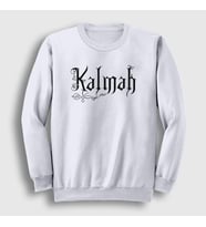 Presmono Unisex Beyaz Logo Kalmah Sweatshirt 89071tt (Beyaz)