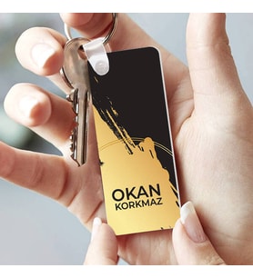 Kişiye Özel Erkeğe Hatıralık İsimli Dikey Anahtarlık