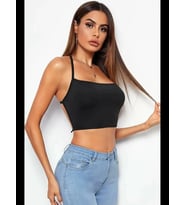 Fantezia Night Kadın Sırtı Açık Siyah Belden Bağlamalı Crop Büstiyer TG275441