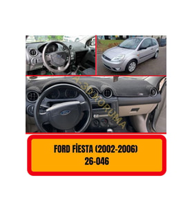 Ford Fiesta 2002 - 2006 Ön Gögüs Panel Torpido Koruma Koruyucu Kilifi Halisi / A3d/ 3d