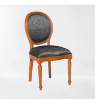 Sandalye 17789 MADALYON Model Kayın RETRO ayak Parlak ceviz Natüre Kum Örgü Kumaş