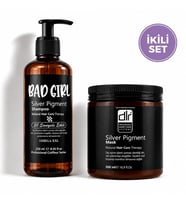 Bad Girl Silver Pigment Şampuan & DLR Silver Pigment Saç Maskesi Boyalı ve Röfleli Saçlar İçin Öze