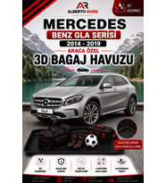Mercedes Benz Gla Serisi 2014 - 2019 Araca Özel 3D Bagaj Havuzu