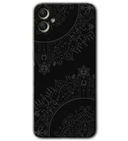 Galaxy A05 Kılıf HD Desen Baskılı Kılıf - Siyah Mandala