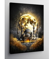 Kanvas Tablo Dolunay Ve Ayasofya Camii