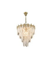 LampaLuce Antico Salon Klasik Sarkıt Avize 15'li Sarı 60cm