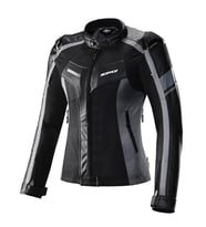 JK152W Motosiklet Montu Kadın 4 Mevsim Dayanıklı PU Kumaş Motorcu Mont Women Grey