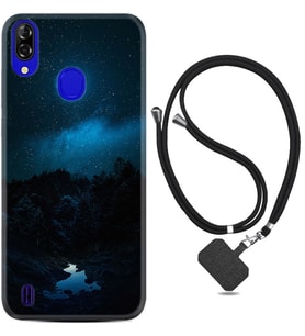 Reeder P13 Blue Plus Kılıf Desenli İpli Askılı Gece 1633