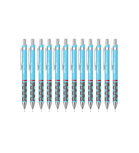 Rotring Versatil Kalem Tikky RD 0.7 MM Açık Mavi Uçlu Kalem (12 Li Paket)