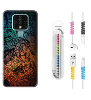 Tecno Camon 16 18P Pova 3 Pova Neo Kılıf Kablo Koruma Spiral Silikon İşaretler Tuval 1716