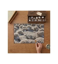 Koyun Sürüsü - Sevimli Koyunlar Tasarımı 240 parça Ahşap Puzzle Ahşap Kutuda MP08638