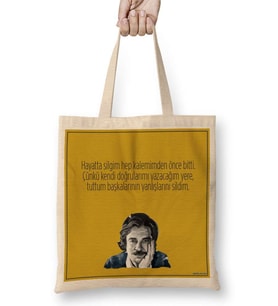 Oğuz Atay Söz 04 Bez Çanta Uzun Saplı