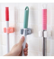 Mop Askısı Pratik Süpürge ve Paspas Tutucu Duvar Askısı 1 Adet