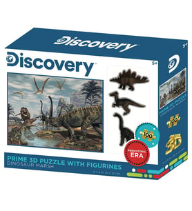 Prime 3D - Dinozor Bataklığı 100 Parça Puzzle ve Figür Set 15546