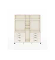 Arges Gardrop 8 Raflı 8 Çekmeceli 3 Askılı 220x30x243 Aytaşı-Aytaşı