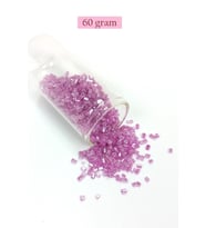 Kesme Cam Boncuk 2mm - 60 Gram - Şeffaf Eflatun - BNC359