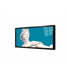 Tablosan Antik Yunan Heykeli Çerçeveli Cam Tablo