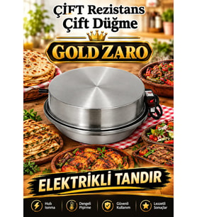 GOLD ZARO 55 Cm Elektrikli Tandır