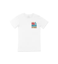 Music Speaks Cep Logo Tasarımlı Beyaz Tişört