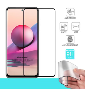 Microsonic Xiaomi Redmi Note 10S Seramik Matte Flexible Ekran Koruyucu Siyah