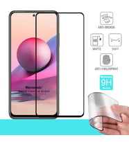 Microsonic Xiaomi Redmi Note 10S Seramik Matte Flexible Ekran Koruyucu Siyah