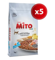 Mito Mix Yetişkin Kedi Maması 1 kg x 5 Adet