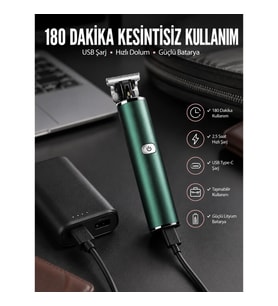 Mey İthalat® Tıraş Makinesi Saç Sakal Ense Çizim Ayarlanabilir Başlık Yeni Nesil