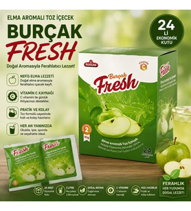 24’Lü Elma Aromalı Toz İçecek 10 Gr C Vitaminli Soğuk İçecek Tozu