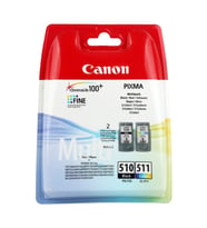 Pg-510bk + Cl-511 Kartuş (2'li Paket) (mp240-250-490-492-495-499)