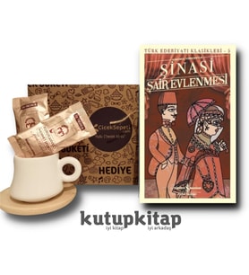 Kutupkitap Bambu Fincan Türk Kahvesi Kişiye Özel Not Şair Evlenmesi Kitap Hediye Seti