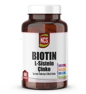 Ncs Biotin 2500 Mcg L Sistein Çinko 60 Tablet