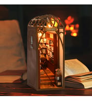 Kitap Köşesi Nook Book - Yeni Stil Mini Book Nook Kiti, Kendin Yap Oyuncak Evler, Minyatür Ev Kiti