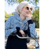 Sweatshirt Lacivert Keten