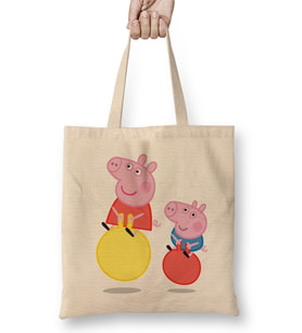 Peppa Pig 03 Bez Çanta Uzun Saplı