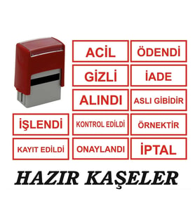 NOT YAZ EKSPRES KAŞE HMK- 8667 HAZIR MUHASEBE KAŞELERİ - TEKLİ