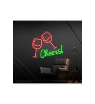 Cheers! Yazılı ve Şekilli Neon Tabela