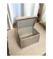 Mini Saklama Kutusu Seti, Krem Puantiye, 30x40x25 cm, Organizer Kutu
