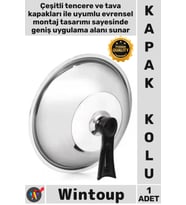 #Kapak Isıya Dayanıklı Şık Mutfak Aksesuarı Yedek Parça Tutacağı Dikey Tasarım Tencere Kapağı Kolu