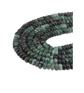 7X5 MM Rondela Zümrüt Taşı Dizi - Dizi0298 (Yeşil)