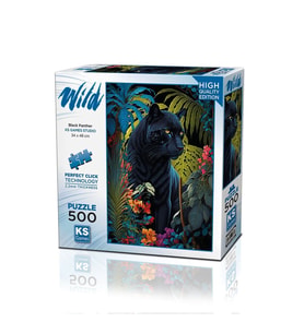 20071 PUZZLE 500 Black Panther With a Tropical