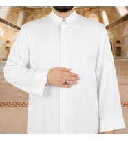 Mecelle Namaz ve İmam Cübbesi Uzun Beyaz Enderun Model